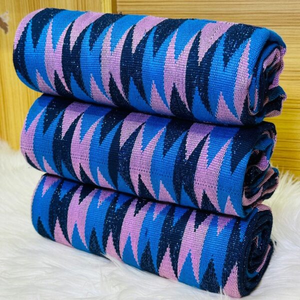 Kente-Fashion Royal Handwoven Kente - 6 Yards/Multi Color/Woman